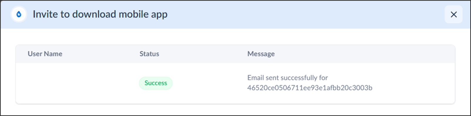 How to send invite email to download... - screenshot 2