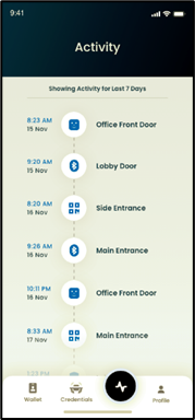 Using the OloID CloudKey App: Activity... - screenshot 1