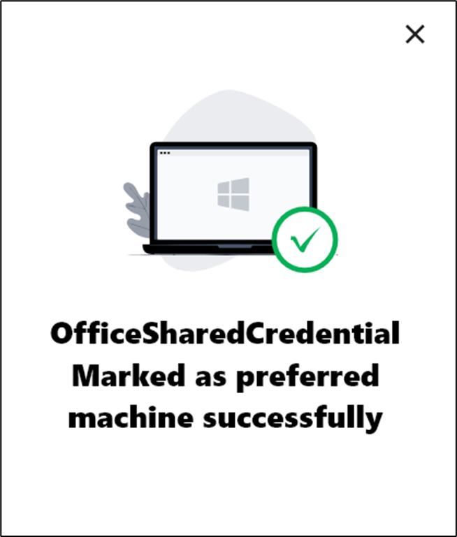 How to mark as a preferred credential... - screenshot 5