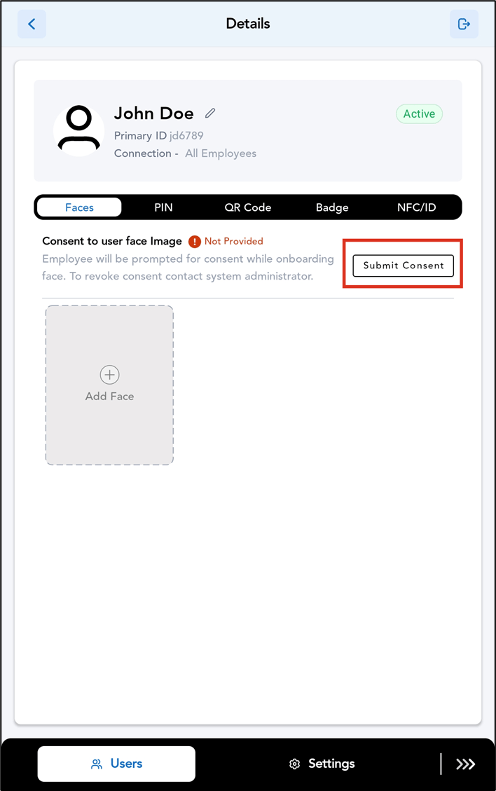 How to Add Face for Users in the... - screenshot 2