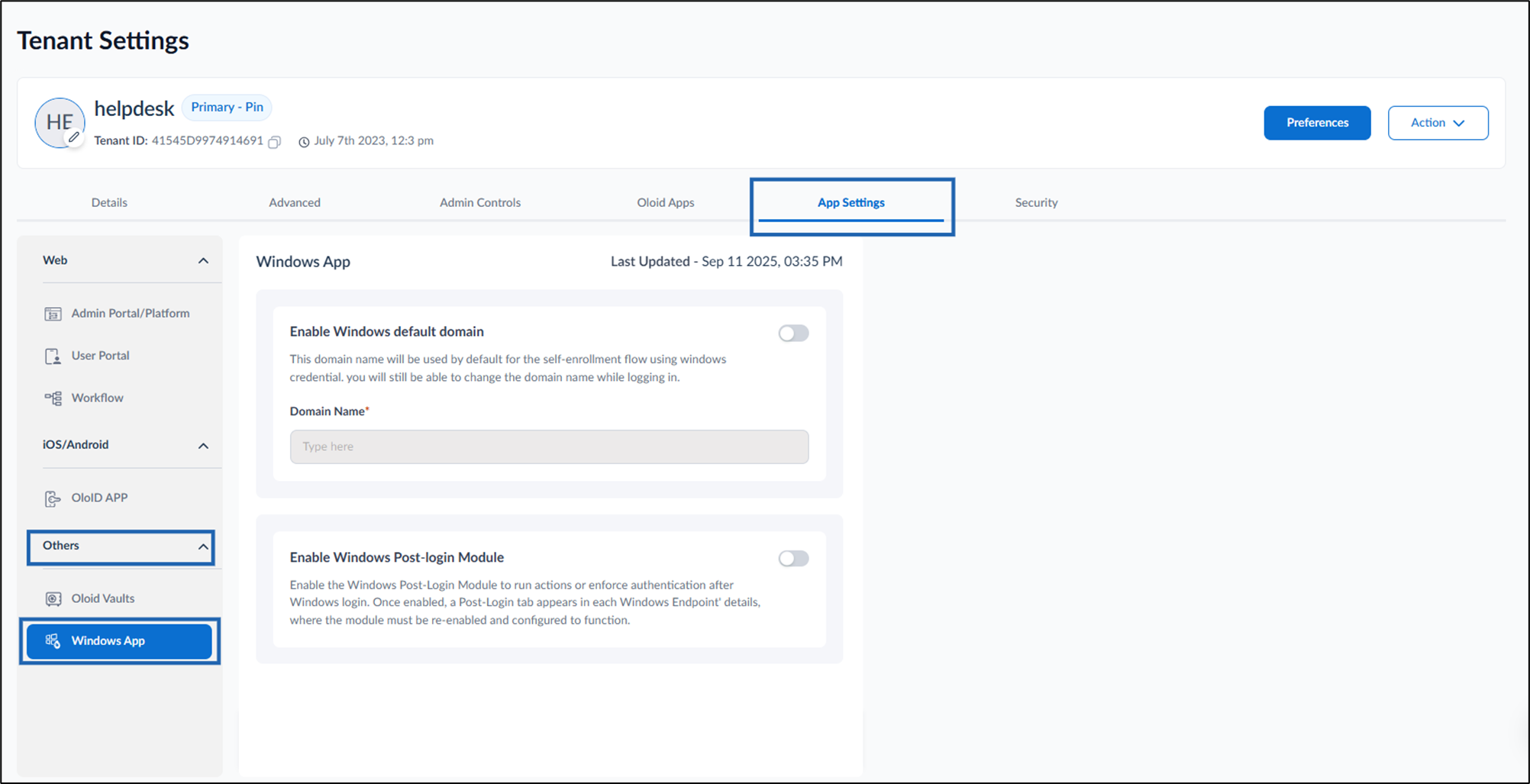 How to enable Windows Default Domain... - screenshot 3