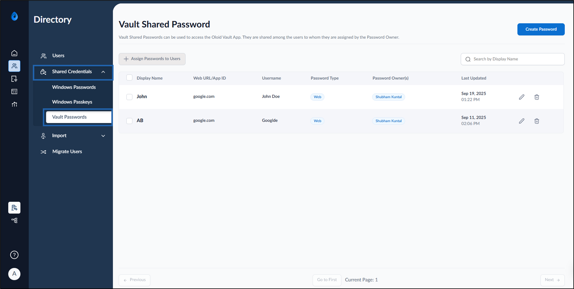 How to Create Shared Password in the... - screenshot 3