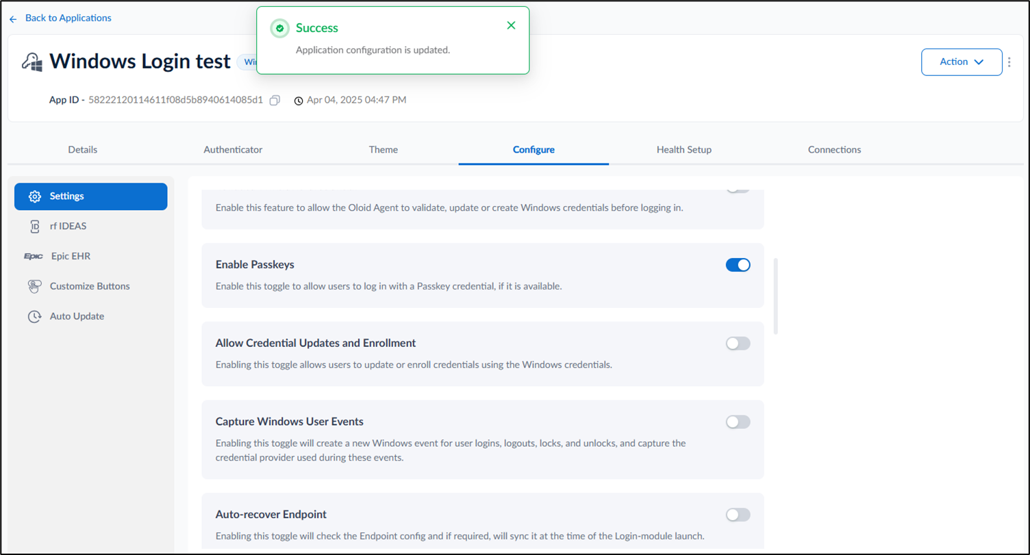 How to enable Passkey in Tenant Admin... - screenshot 5