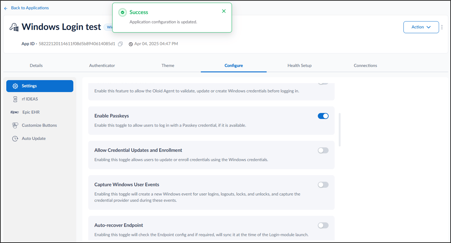 How to enable Passkey in Tenant Admin... - screenshot 5
