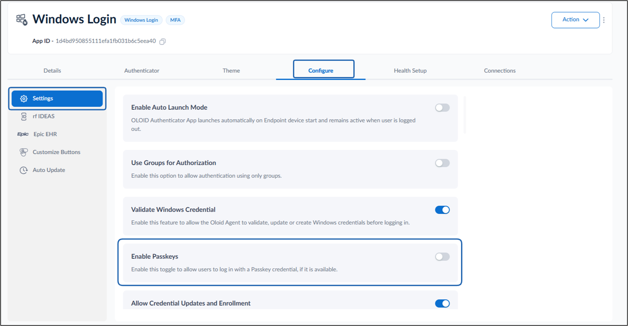How to enable Passkey in Tenant Admin... - screenshot 3
