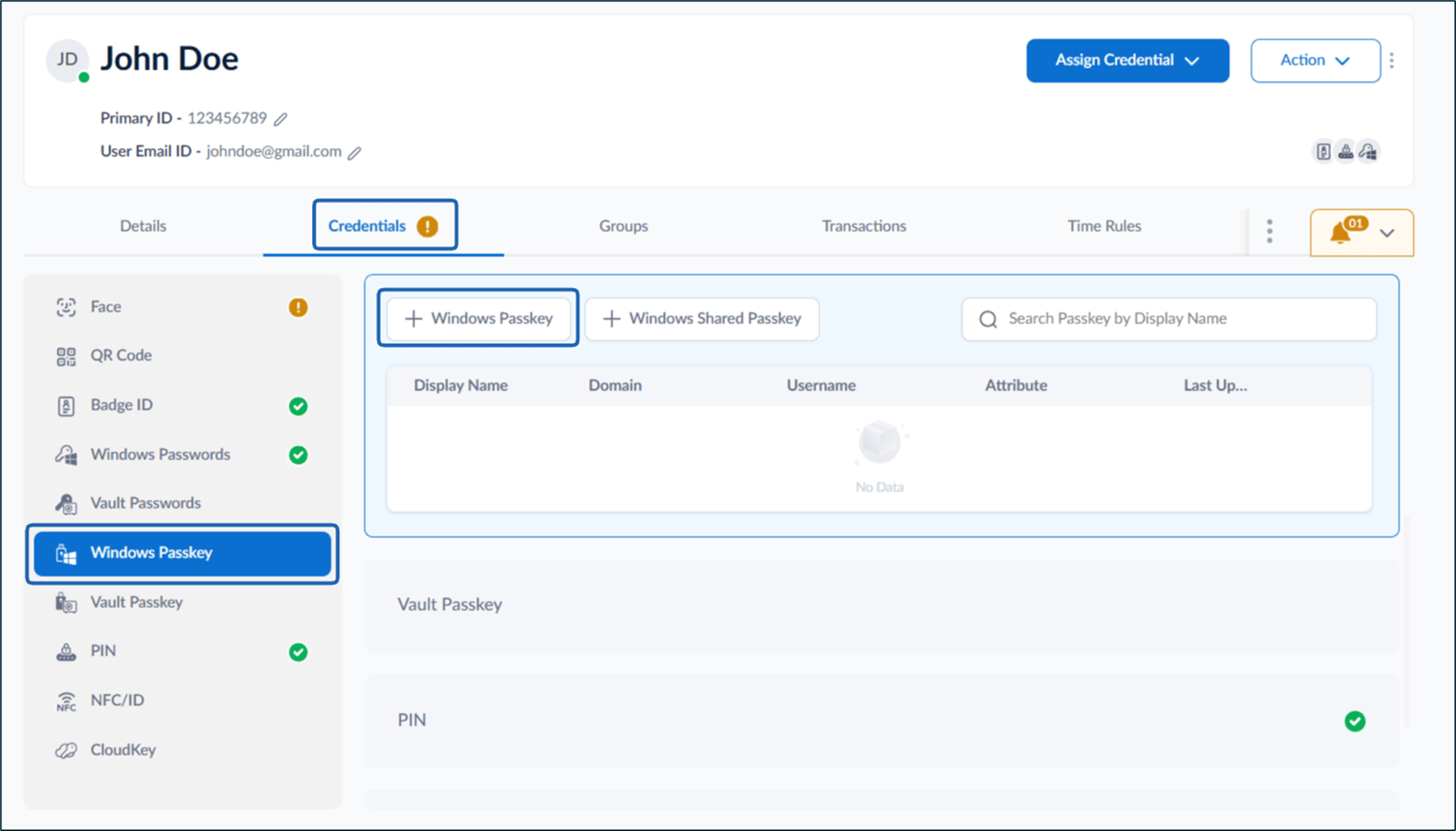 How to create Windows Passkey as... - screenshot 2