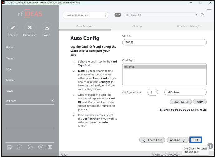 How to configure Card Reader Using RF... - screenshot 14