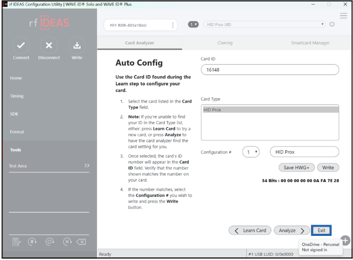 How to configure Card Reader Using RF... - screenshot 14