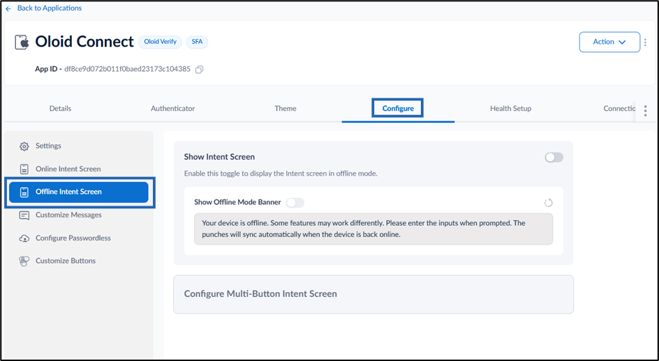 How to Configure Offline Intent Screen... - screenshot 3