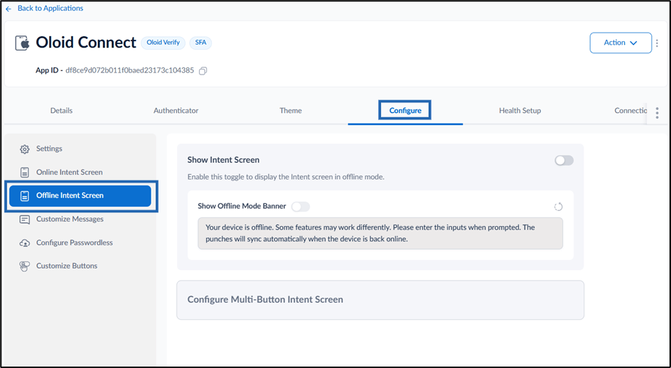 How to Configure Offline Intent Screen... - screenshot 3