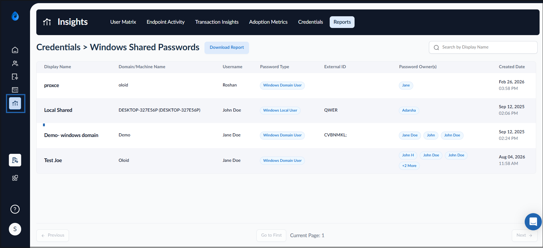 Insights Dashboard: Windows Shared... - screenshot 1