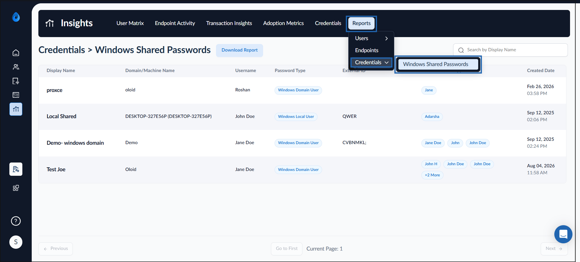 Insights Dashboard: Windows Shared... - screenshot 2