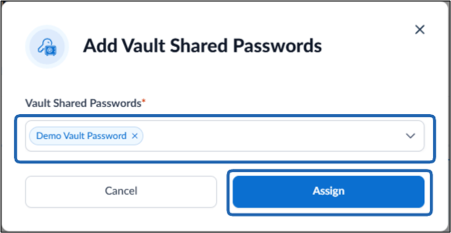 How to Add Vault Shared Password for a... - screenshot 3