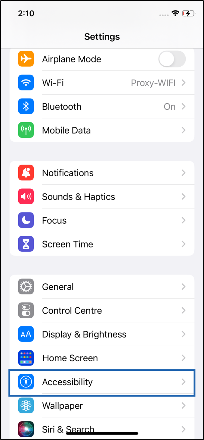 Set up iPhone in Guided Access Mode - screenshot 1