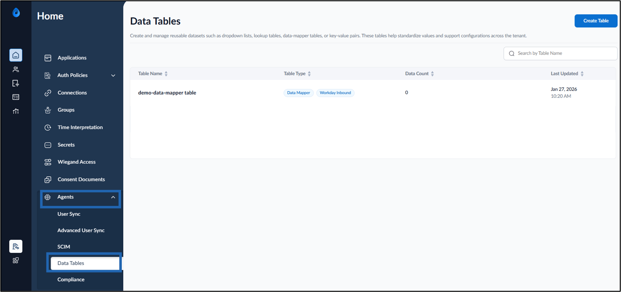 Inbound in the Tenant Admin Portal - screenshot 1