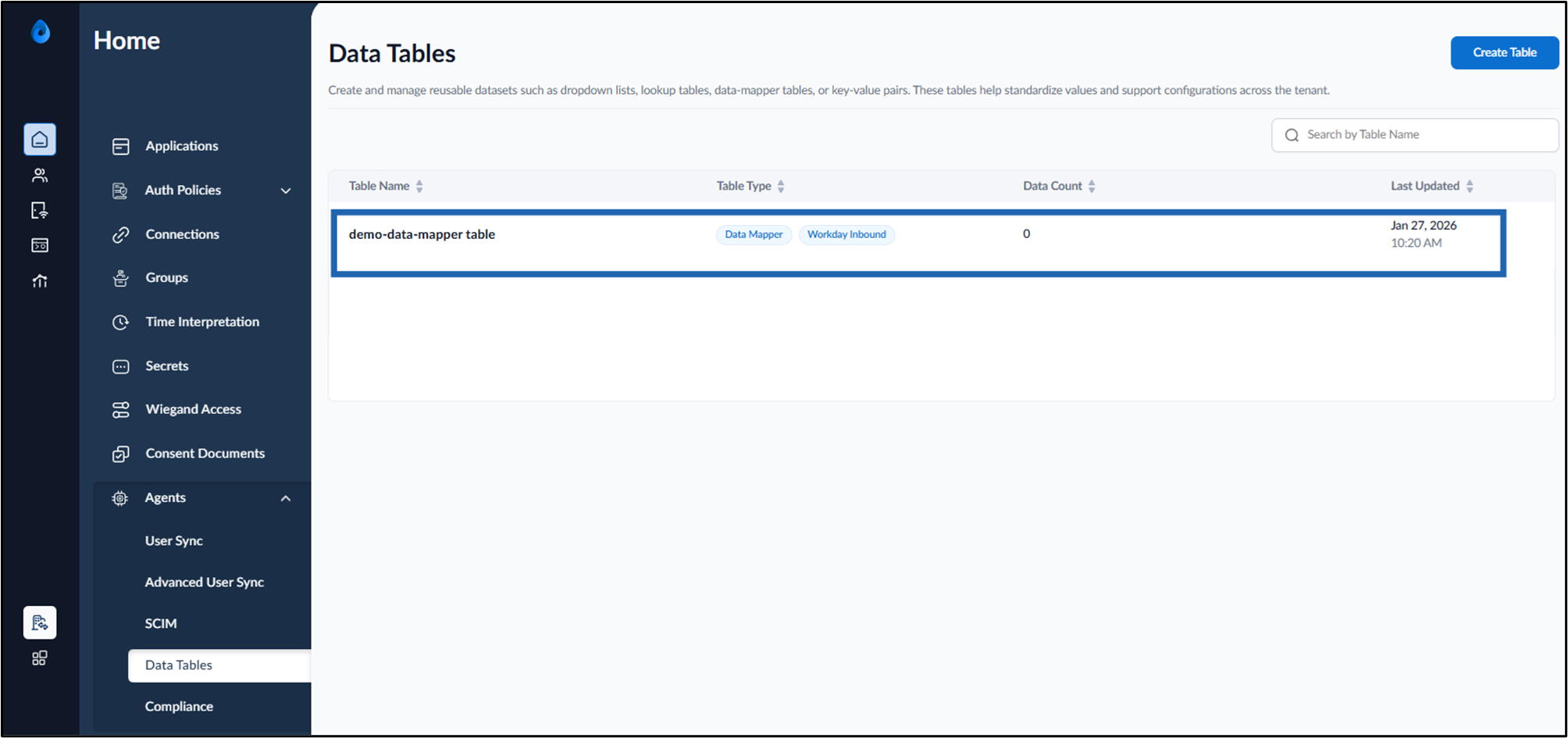 Inbound in the Tenant Admin Portal - screenshot 2