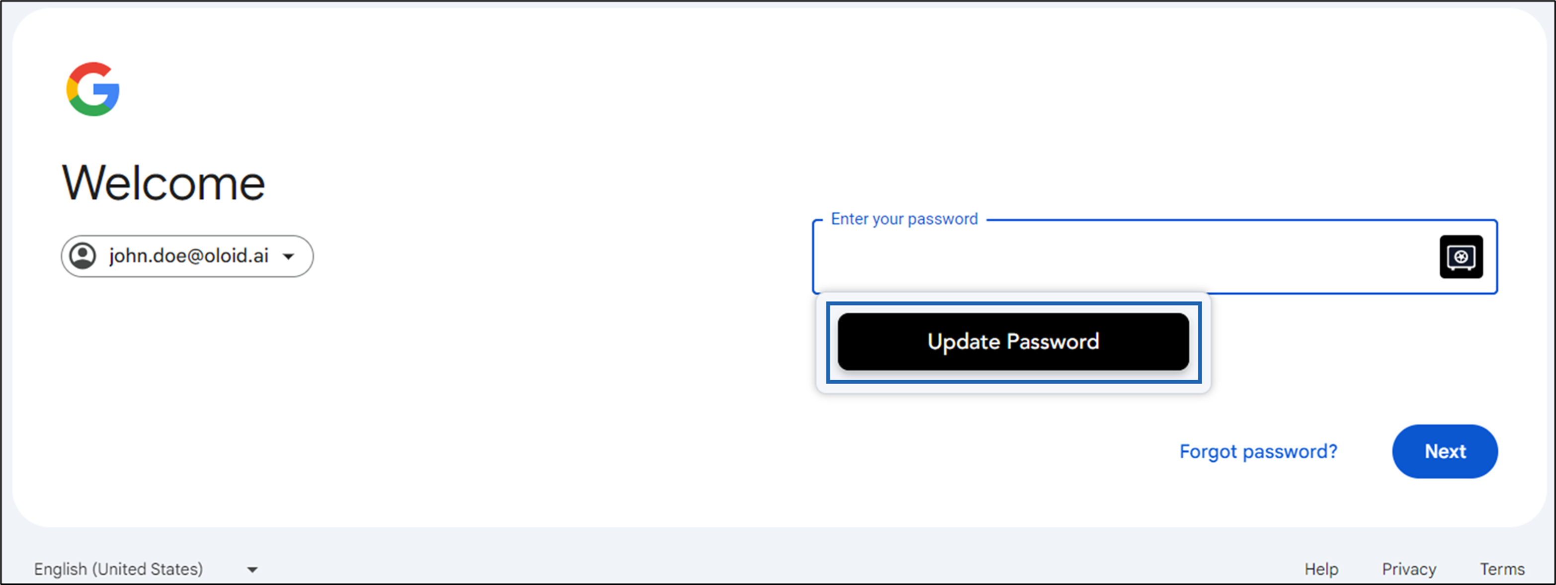 How to update password in Chrome Vault - screenshot 1