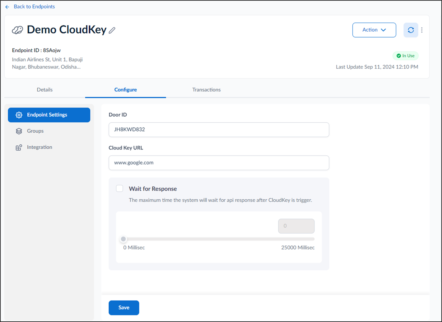 How to Configure CloudKey Endpoint - screenshot 4