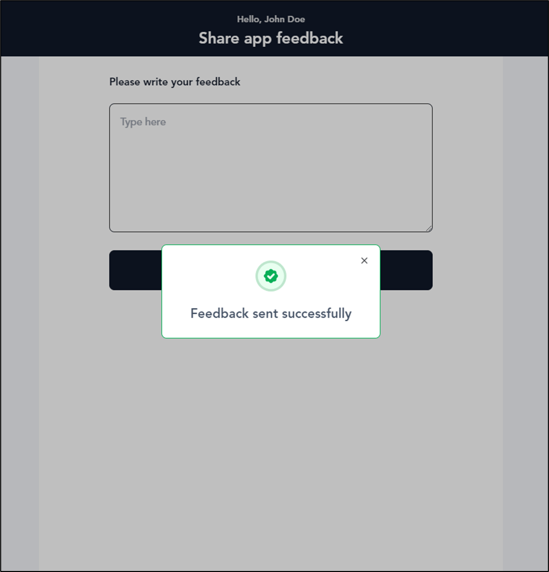 How to share feedback using Oloid User... - screenshot 3