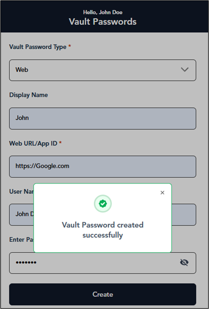 How to Create Vault Password using... - screenshot 4