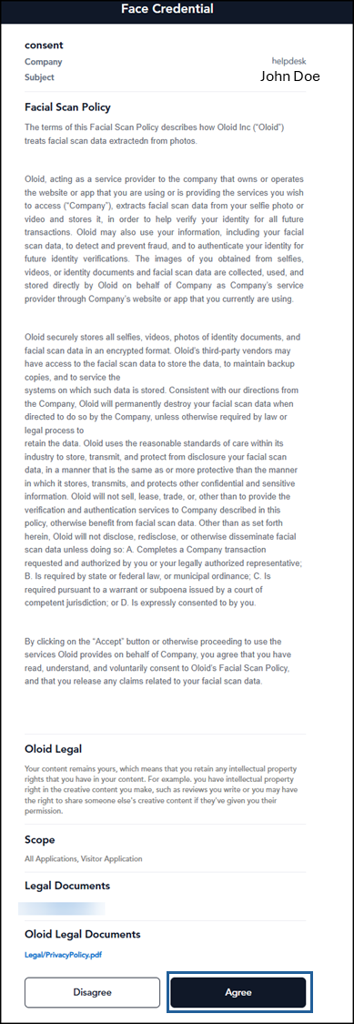 Onboard Face Using Okta SSO with Custom... - screenshot 4