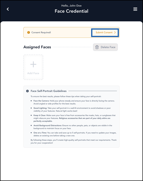 Onboard Face Using Okta SSO with Custom... - screenshot 3