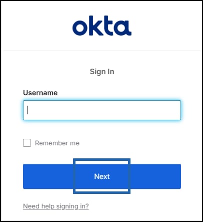 Onboard Face Using Okta SSO with Custom... - screenshot 1