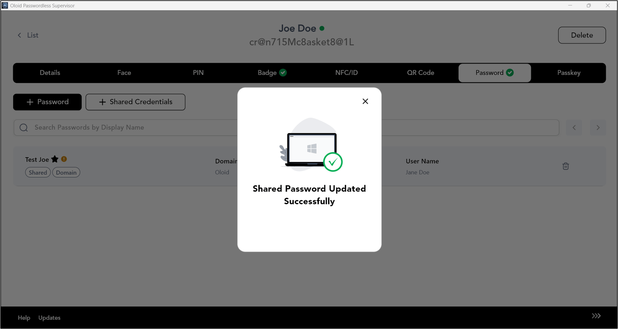 How to Assign Shared Credential - screenshot 5