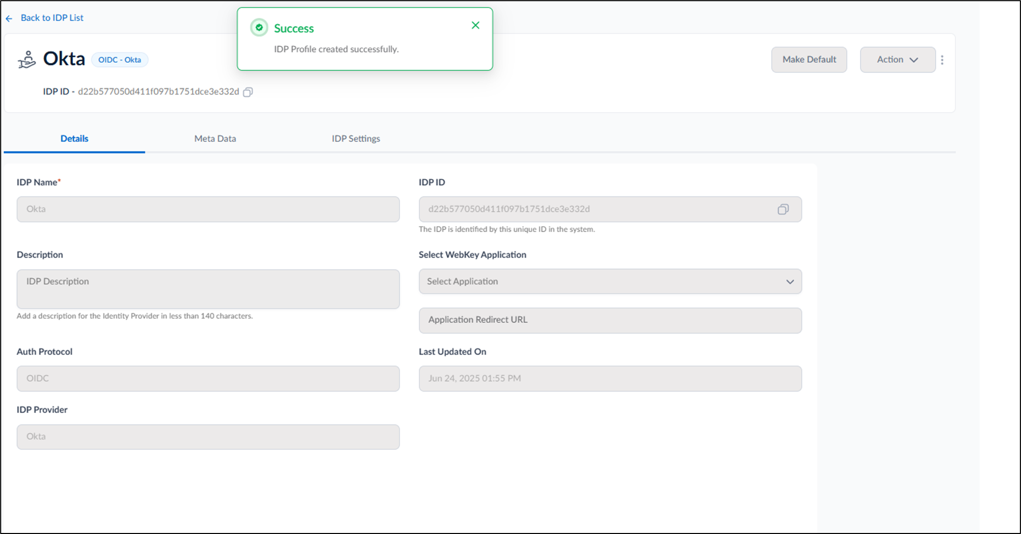 How to Create an OIDC-Okta IDP Profile - screenshot 5