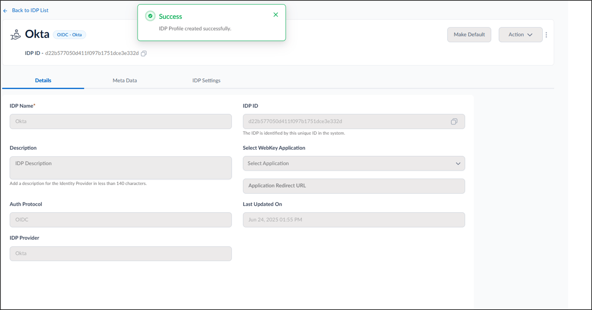 How to Create an OIDC-Okta IDP Profile - screenshot 5
