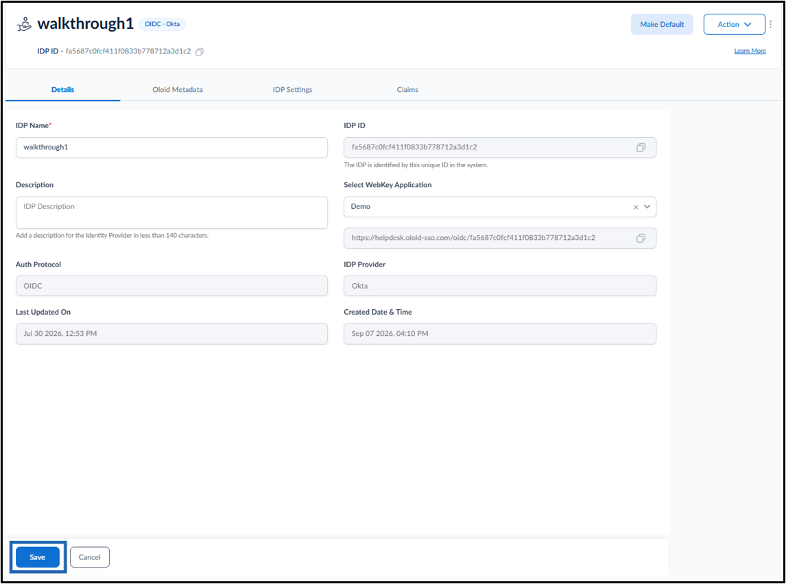 How to Configure OIDC - Okta IDP Profile - screenshot 8