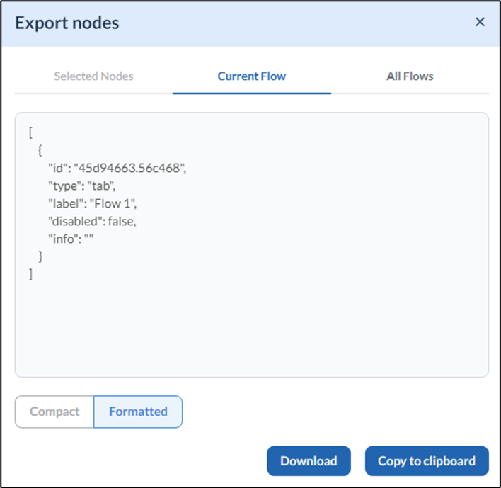 How to export a flow? - screenshot 5