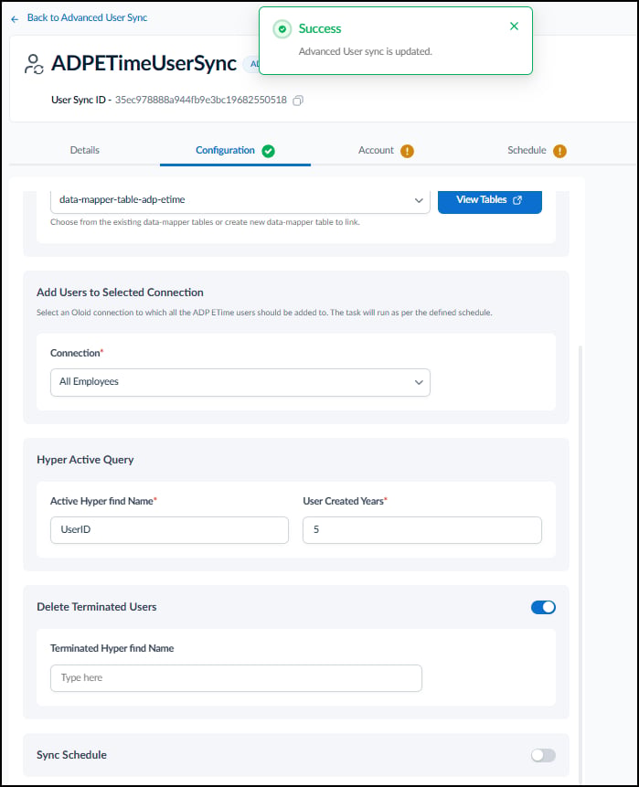 Inbound in the Tenant Admin Portal - screenshot 11