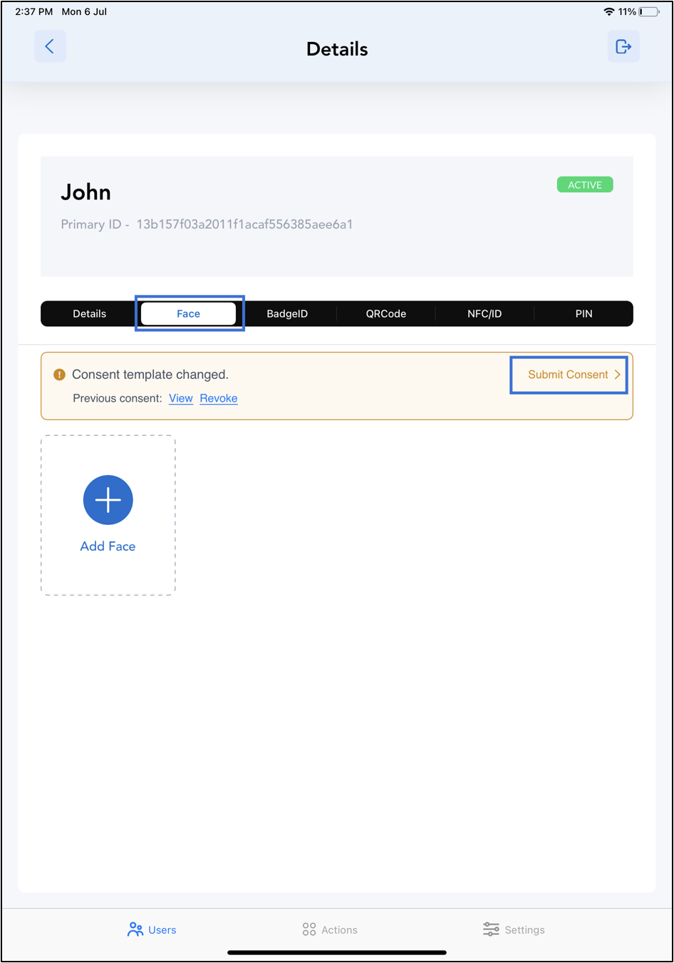 How to Re-Submit Consent on the Endpoint - screenshot 4