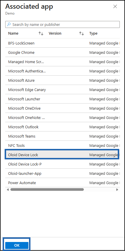 Set up Oloid DeviceLock on Android... - screenshot 39