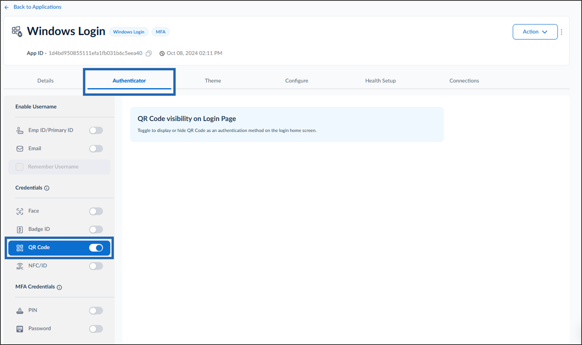 How to enable QR Code credential for... - screenshot 3