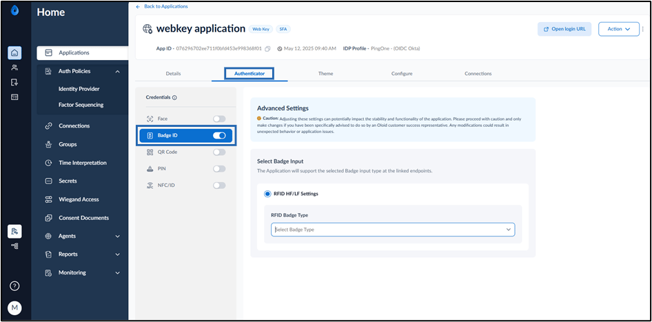 How to configure Badge ID credential... - screenshot 3