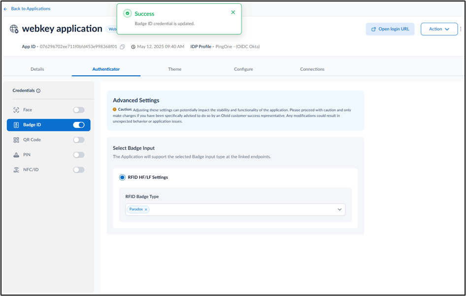 How to configure Badge ID credential... - screenshot 5