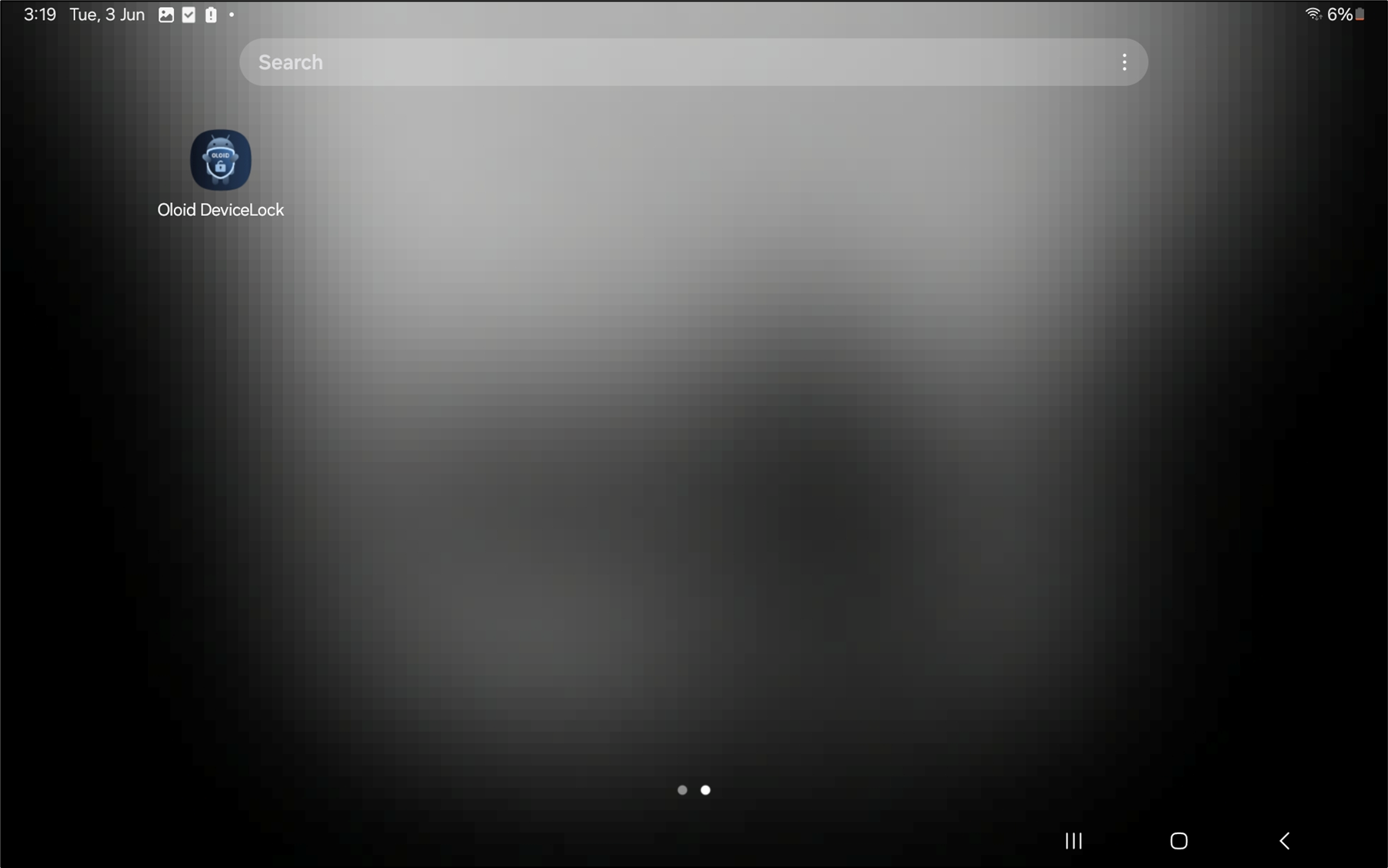 How to exit the Oloid DeviceLock App - screenshot 3