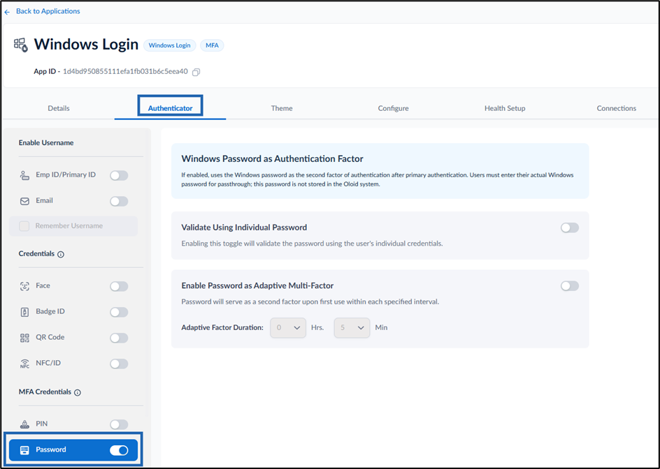 How to configure Password credential... - screenshot 3