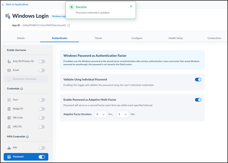 How to configure Password credential... - screenshot 6