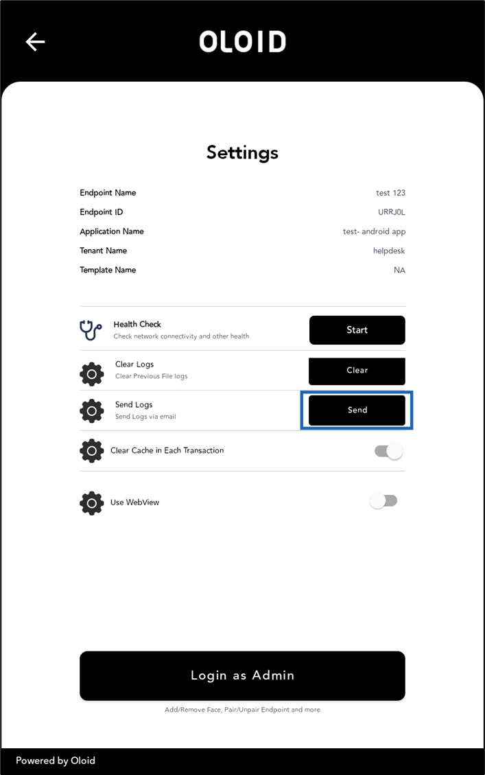 How to share logs in DeviceLock App - screenshot 5