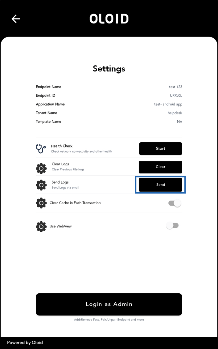 How to share logs in DeviceLock App - screenshot 5
