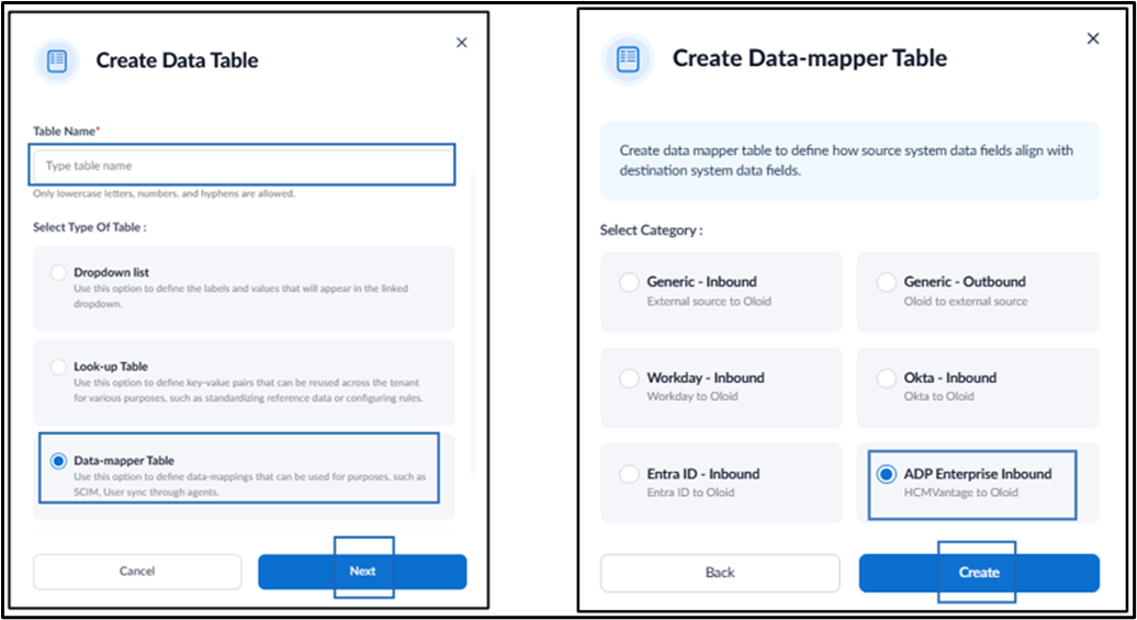 How to Create Data Mapper Table for ADP... - screenshot 3