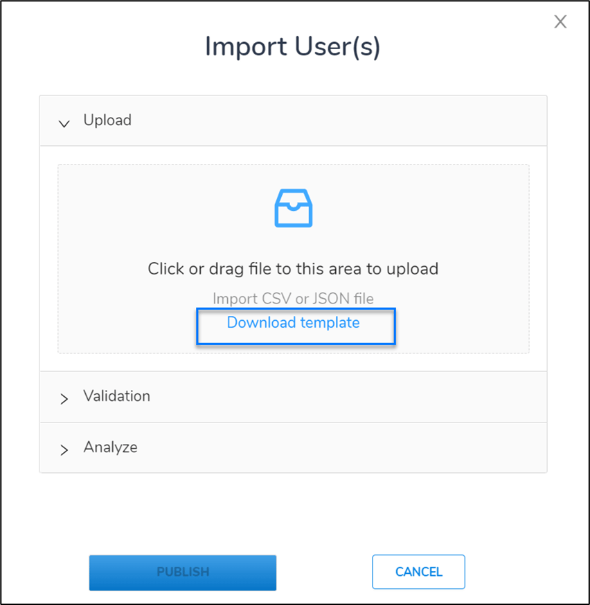 Onboarding Users Using Import Template - screenshot 2