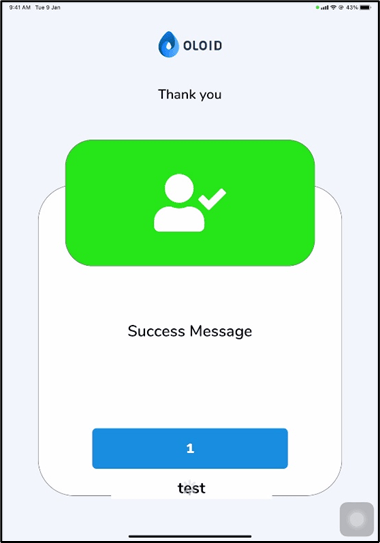 Using the Oloid Verify/Connect App - screenshot 16
