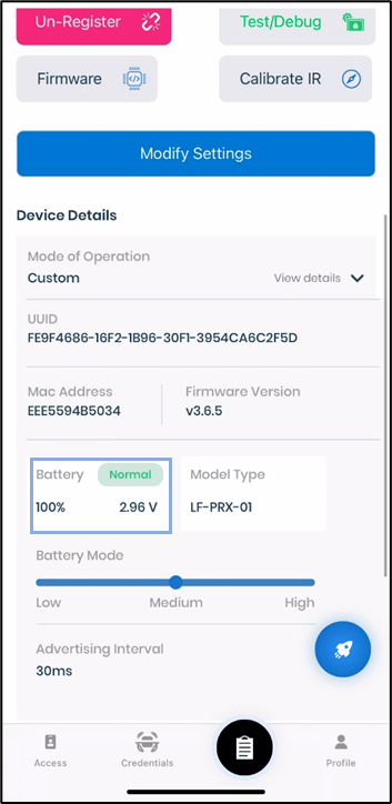 Configure Battery and Performance Modes... - screenshot 2