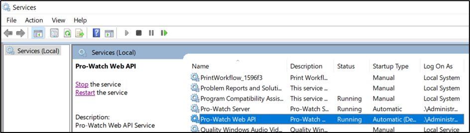 Set up ProWatch for Oloid Workflow... - screenshot 4