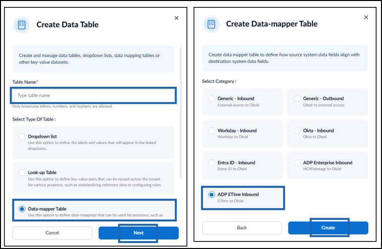 How to Create Data Mapper Table for ADP... - screenshot 3