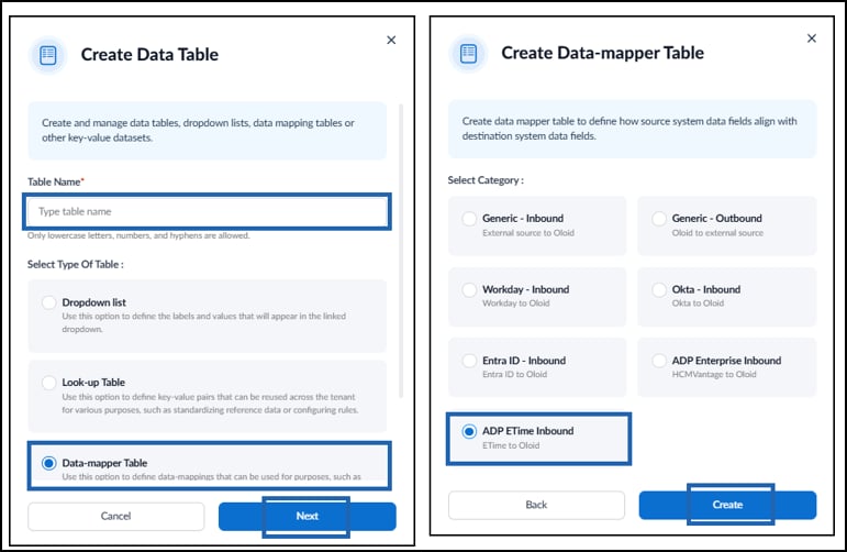 How to Create Data Mapper Table for ADP... - screenshot 3